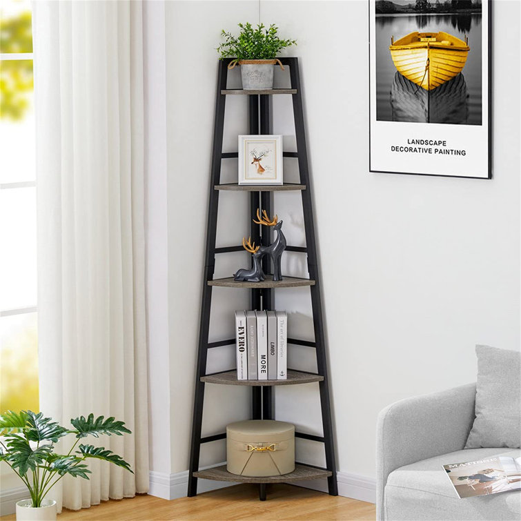 Next corner clearance ladder shelf